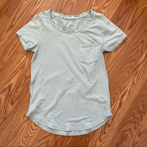 Marine Layer Striped Pocket T Bluish/Green